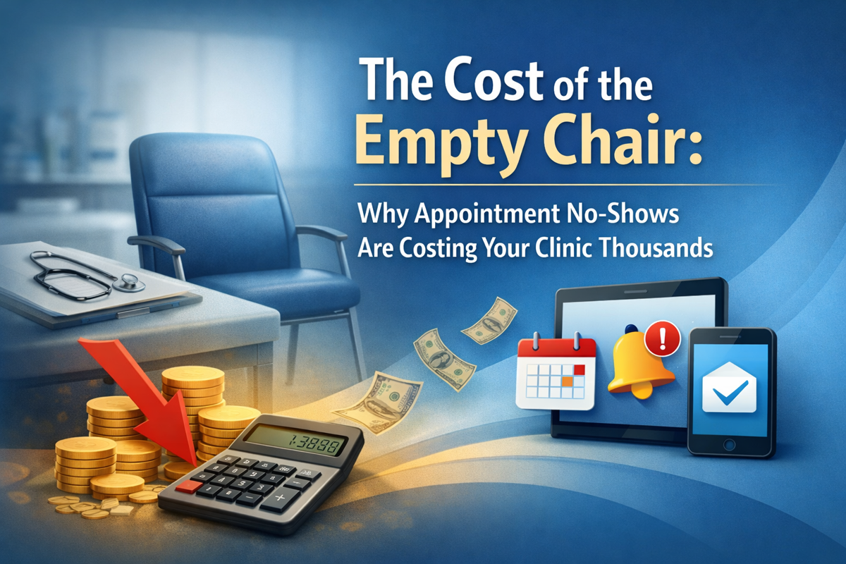 The Cost of the Empty Chair: Why Appointment No-Shows are Costing Your Clinic Thousands cover