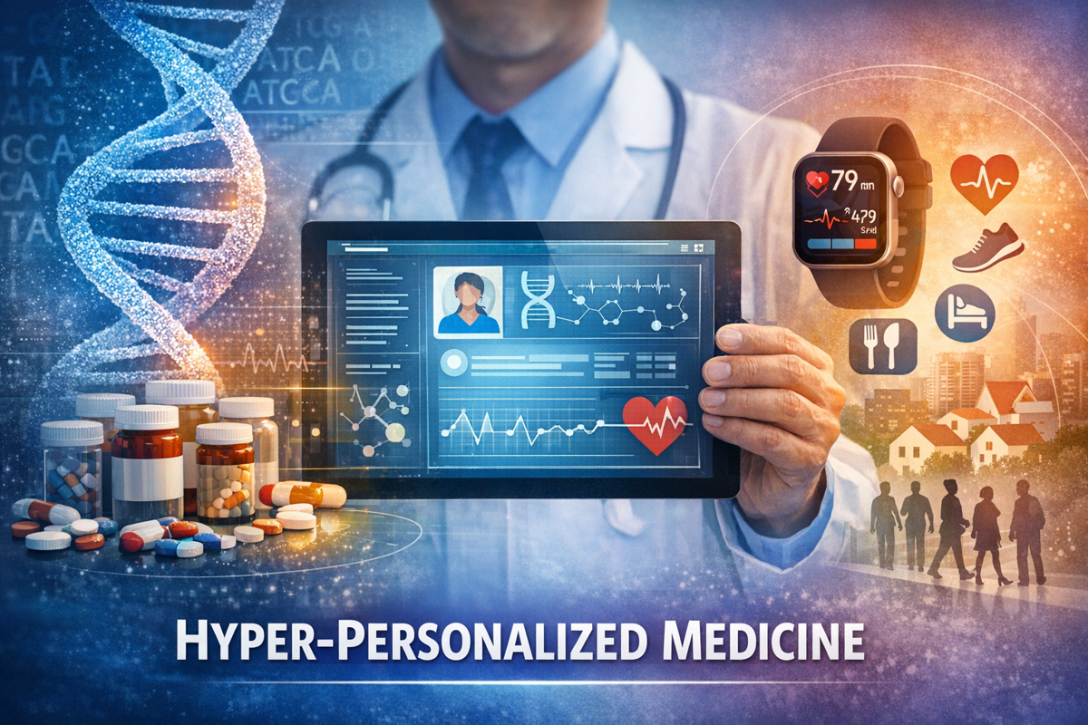 Hyper-Personalized Medicine: The Shift from "One-Size-Fits-All" to Treatments Based on a Patient’s Unique Genetic Profile and Lifestyle cover